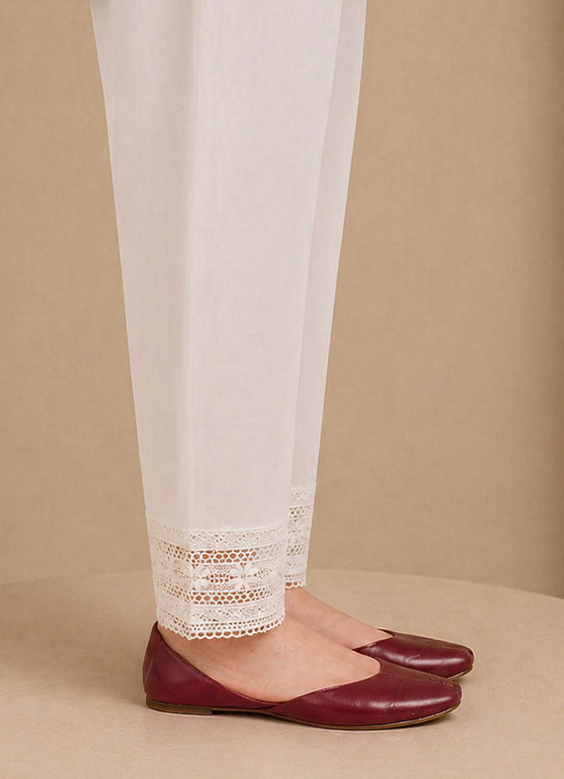Solid Lace Shalwar