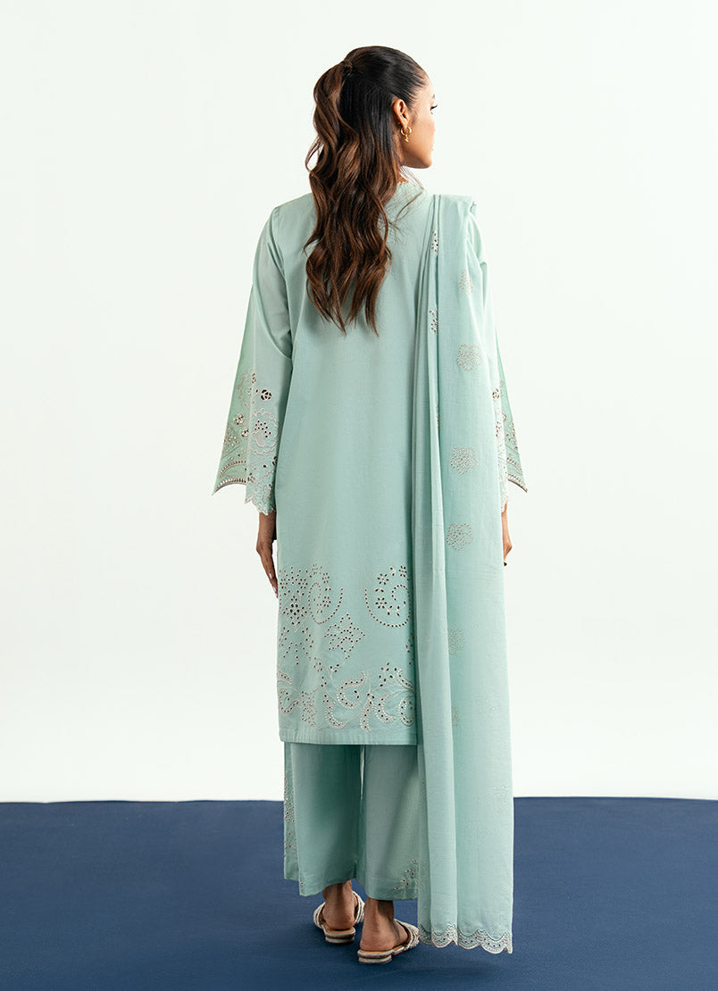Embroidered 3 PC Suit