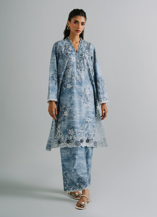 Printed Embroidered CO-ORD Set