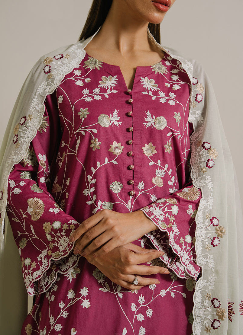 3 PC Embroidered Suit