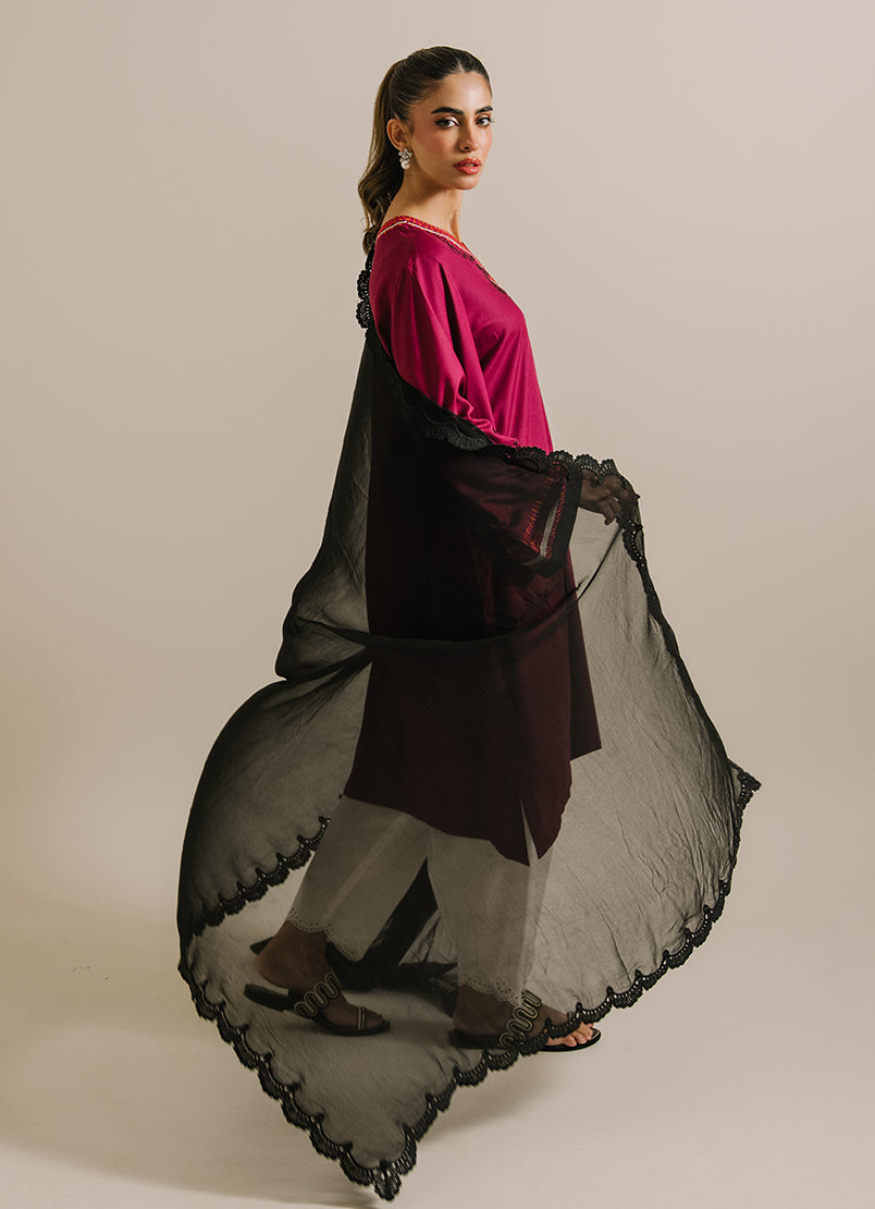 Chiffon Applique Dupatta