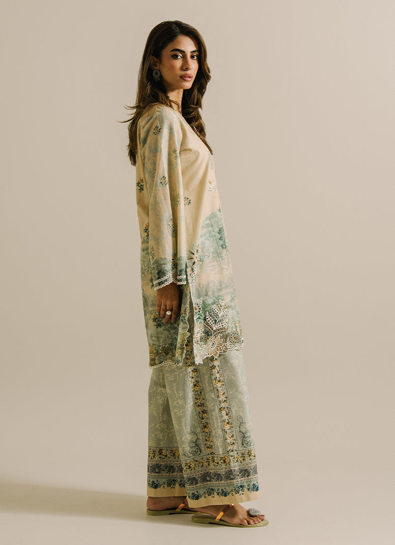 Printed Embroidered CO-ORD Set