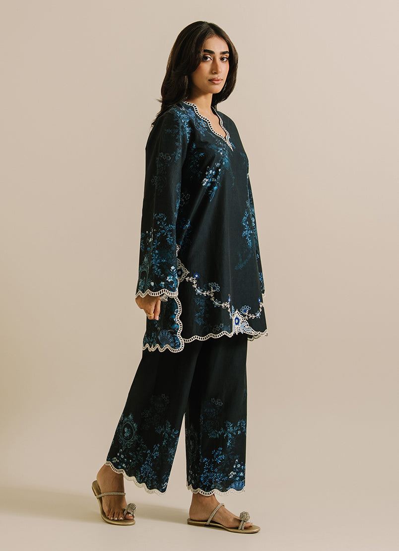 Printed Embroidered CO-ORD Set