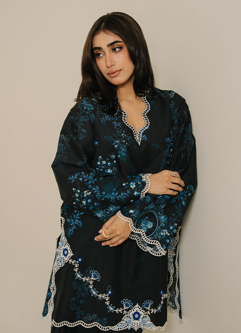 Printed Embroidered CO-ORD Set