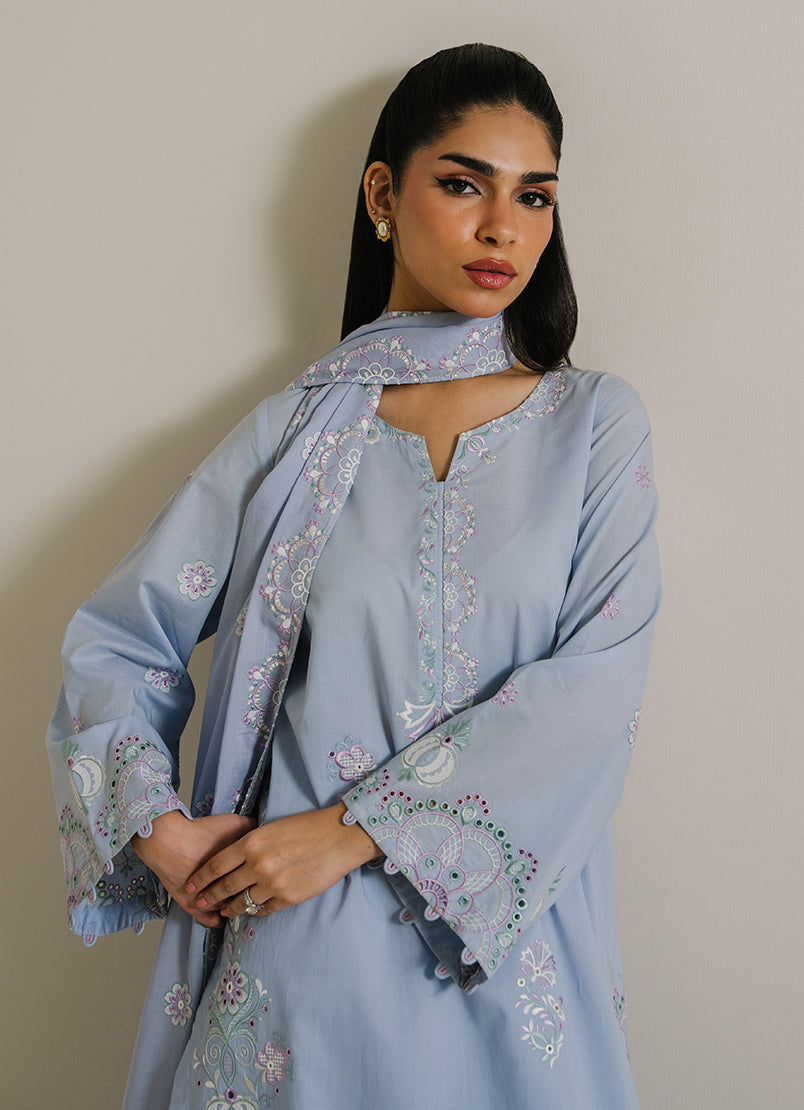 3PC Embroidered Suit