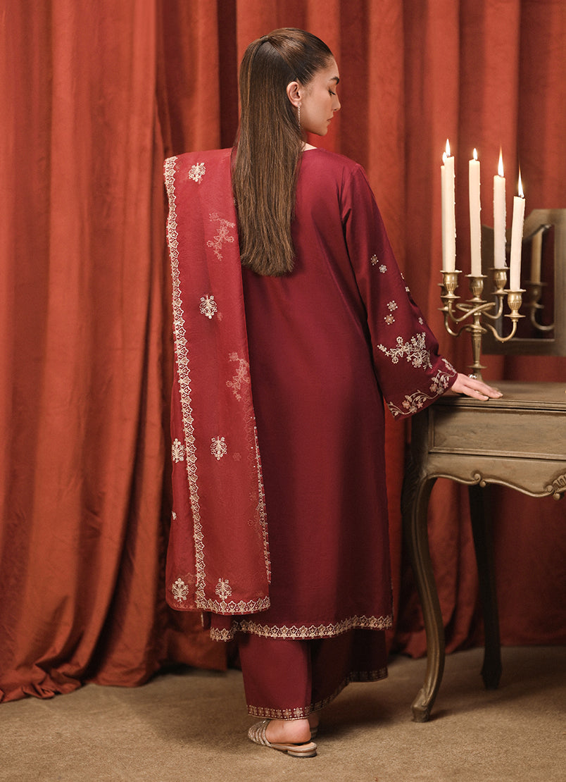 3 PC Embroidered Suit