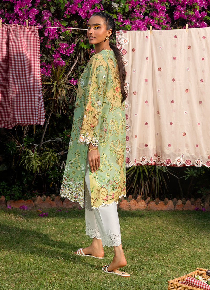 Printed Embroidered Shirt