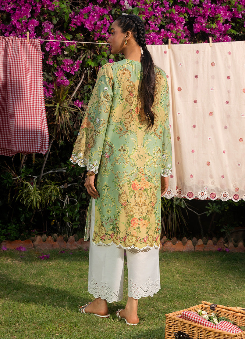Printed Embroidered Shirt