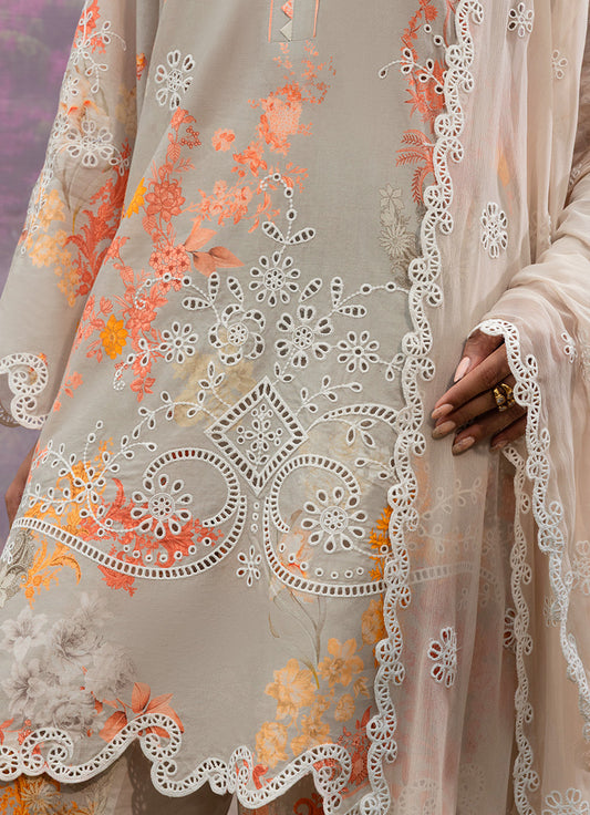 Printed Emb 3 PC Suit