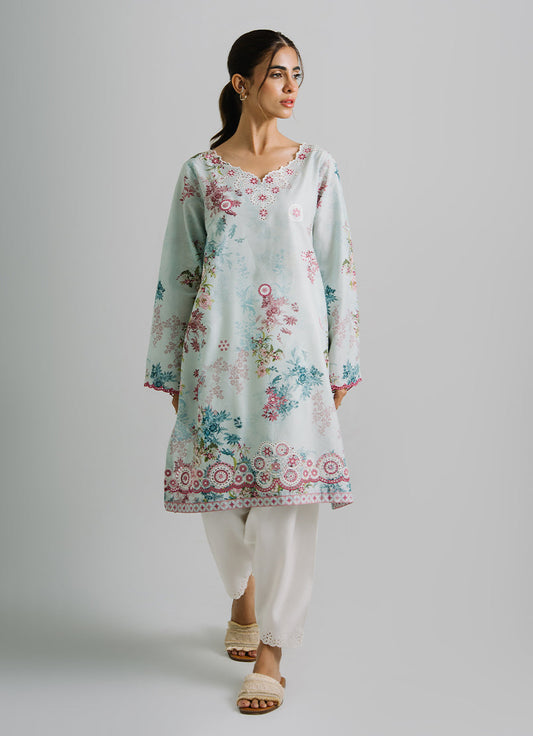 Printed and Embroidered Kurta