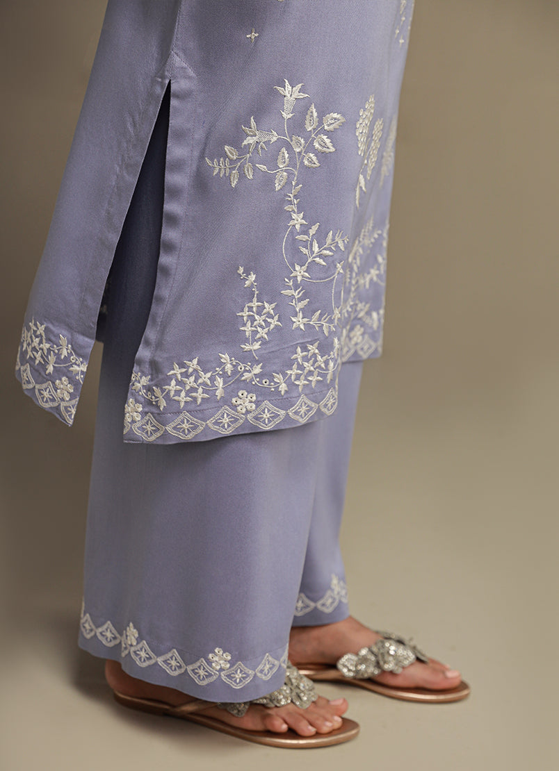 3 PC Viscose Embroidered Suit