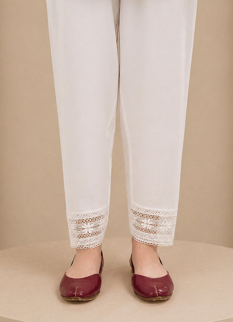 Solid Lace Shalwar