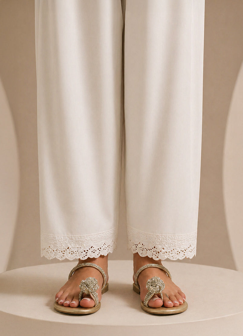 Solid Lace Shalwar