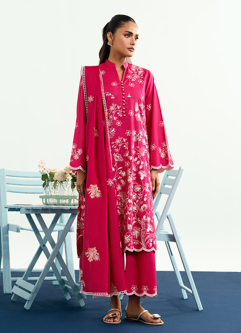 Embroidered 3 PC Suit