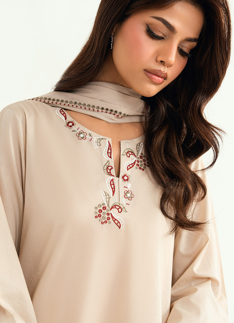 Embroidered 3 PC Suit