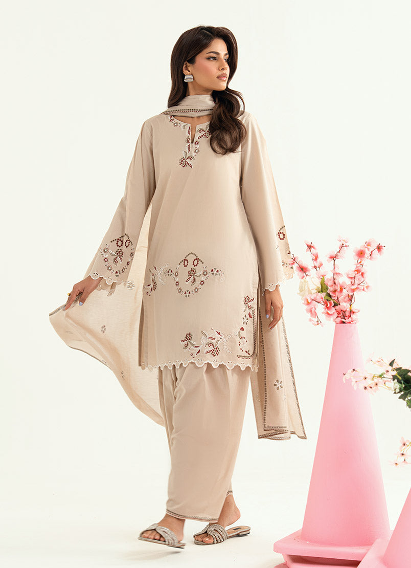 Embroidered 3 PC Suit