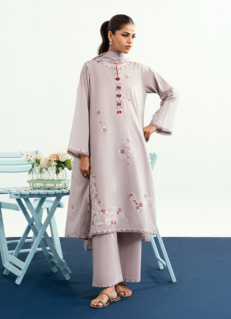 Embroidered 3 PC Suit