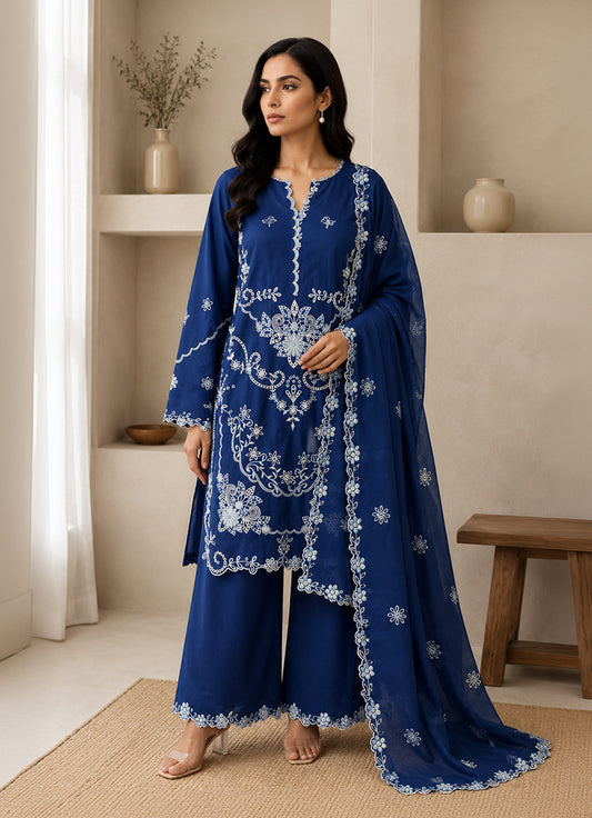 Embroidered 3 PC Suit