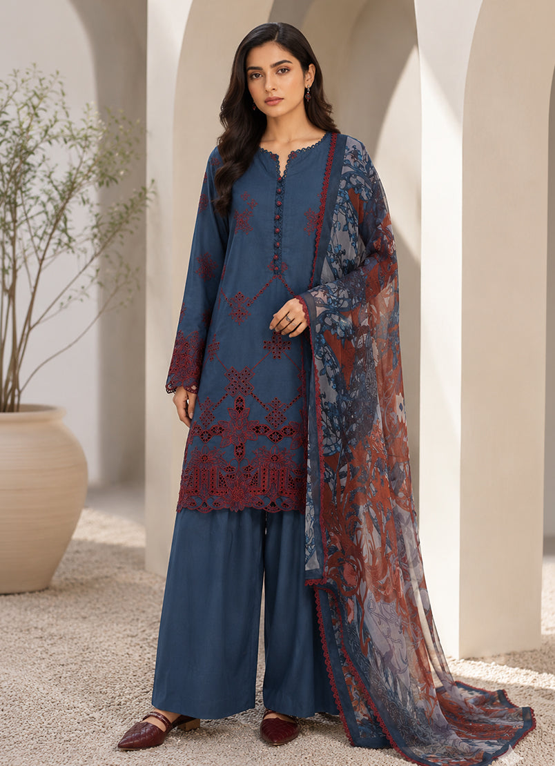 Embroidered 3 PC Suit