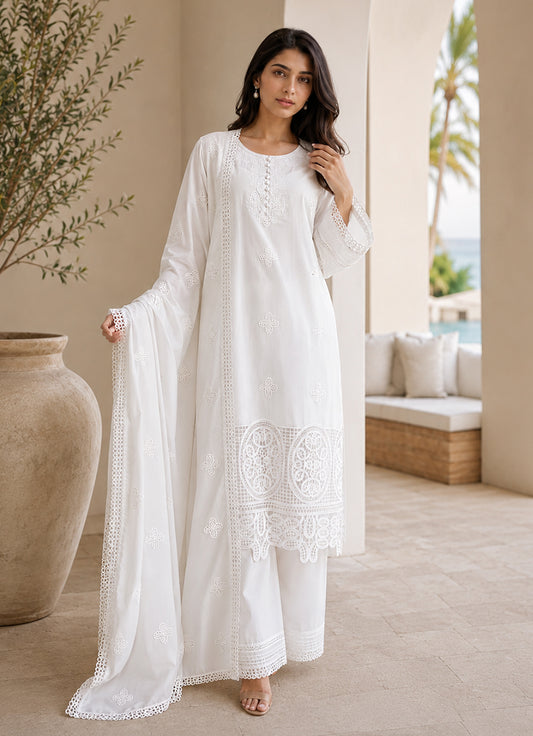 Embroidered 3 PC Suit