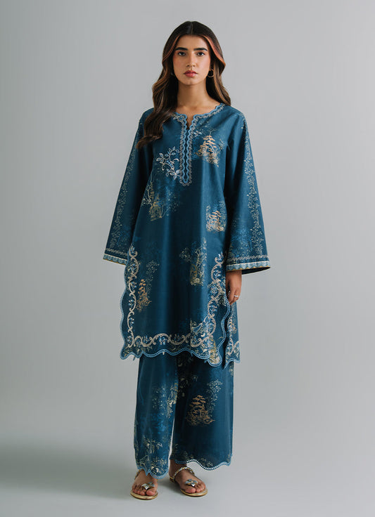 Printed Embroidered CO-ORD Set