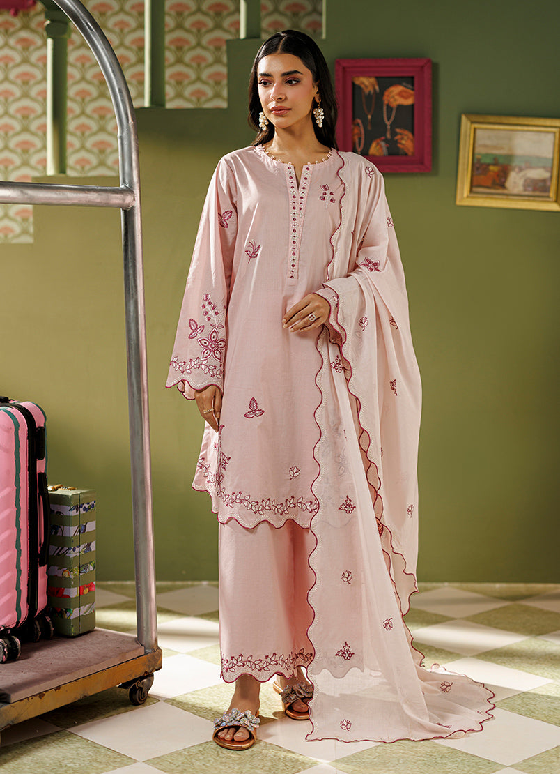 Embroidered 3 PC Suit