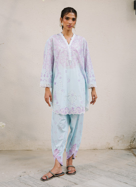 Printed Embroidered CO-ORD Set