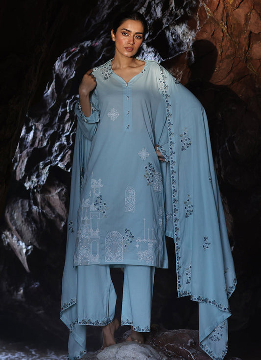 3 PC Embroidered Suit