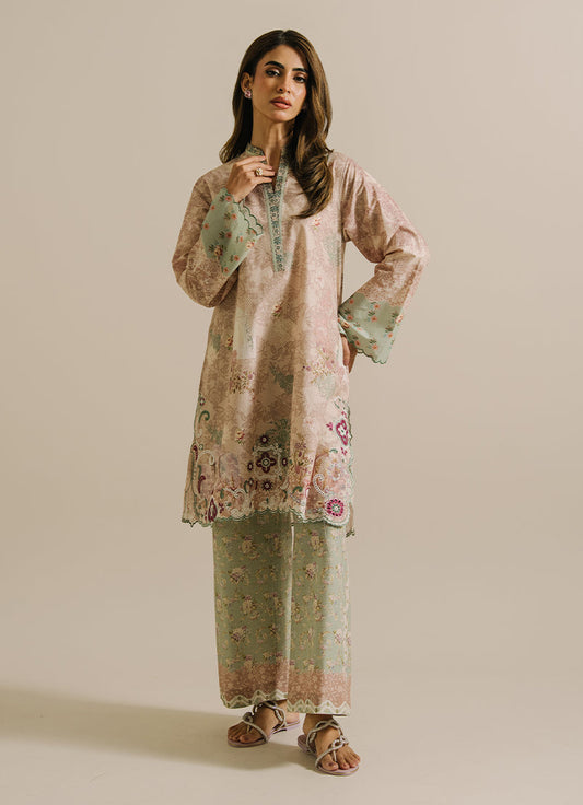 Printed Embroidered CO-ORD Set