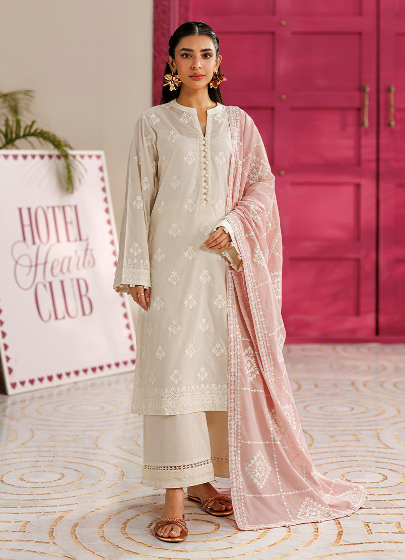 Embroidered 3 PC Suit