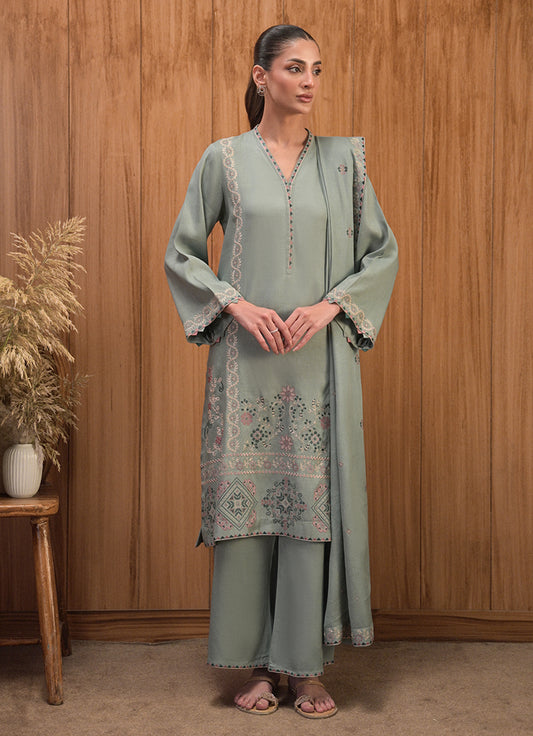 3 PC Embroidered Suit