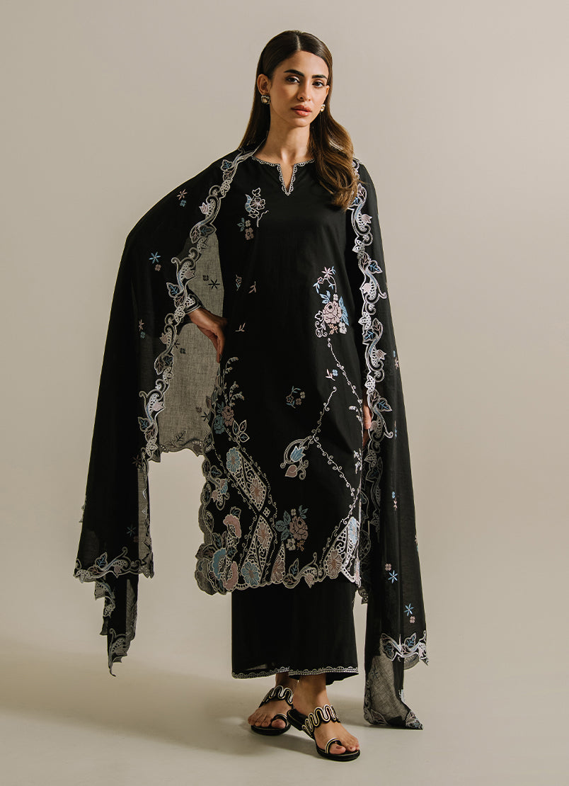 3 PC Embroidered Suit