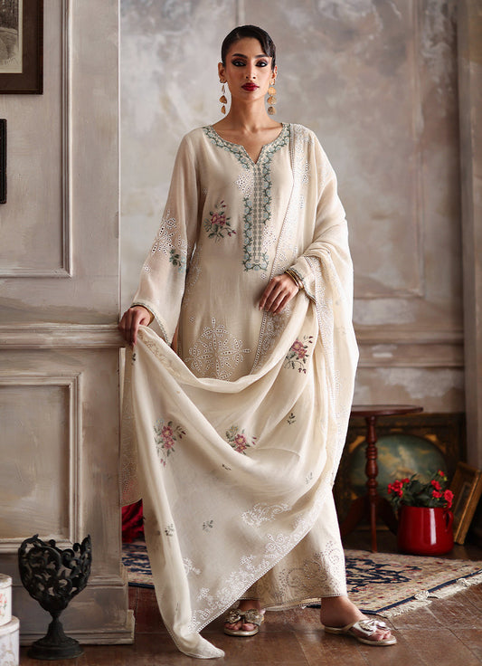 3PC Embroidered Suit