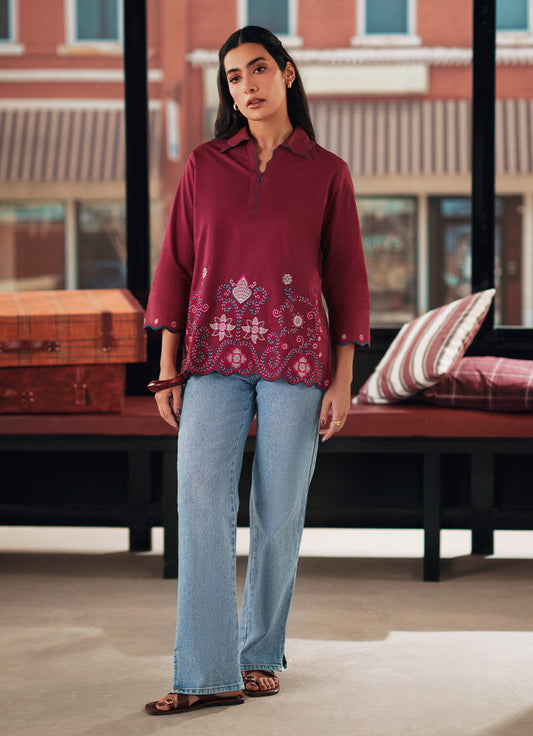 Embroidered Top