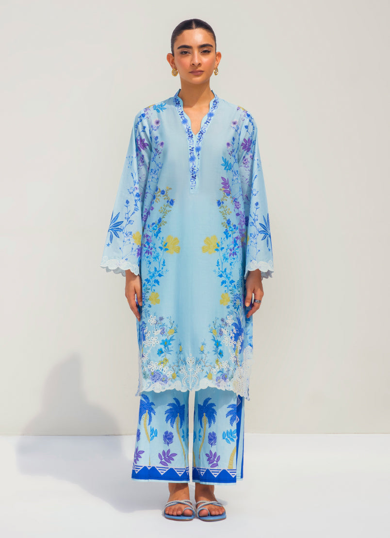 Printed Embroidered CO-ORD Set