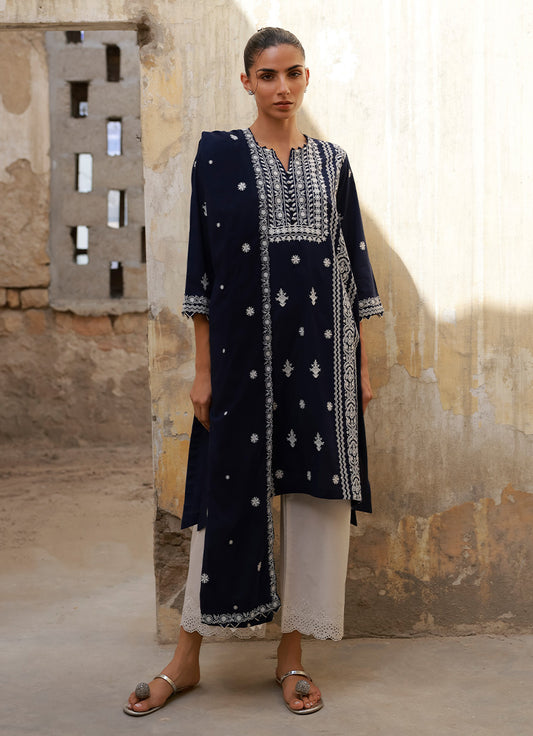 Embroidered Shirt & Dupatta