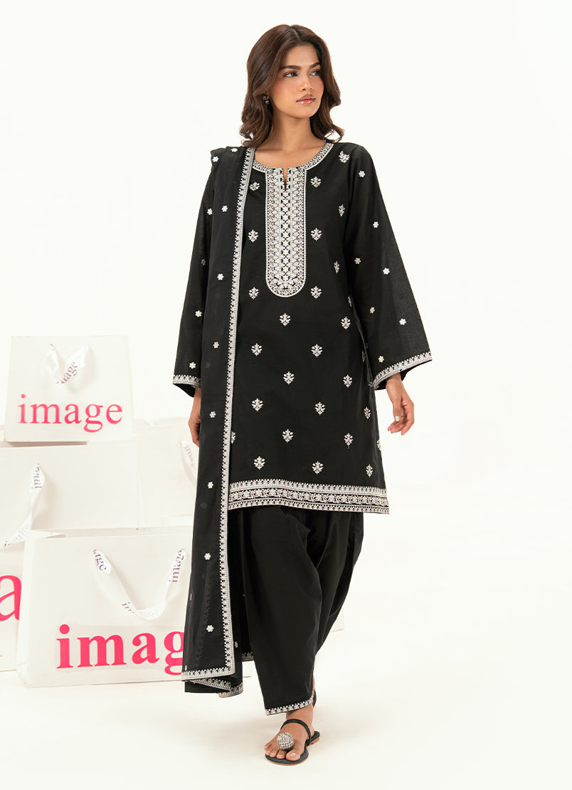 Embroidered 3 PC Suit