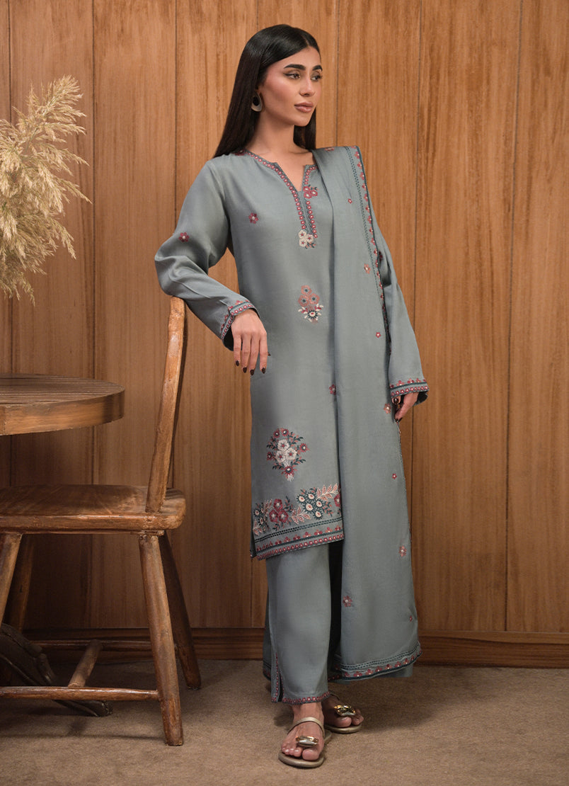 3 PC Embroidered Suit