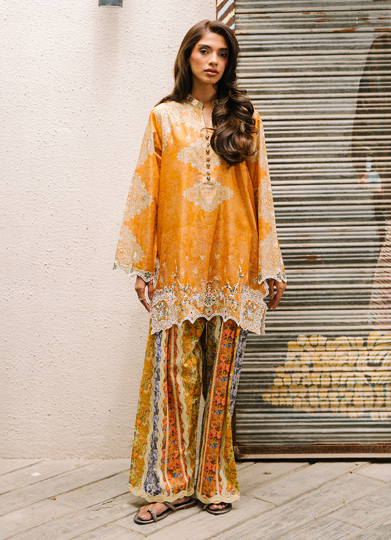 Printed Embroidered CO-ORD Set