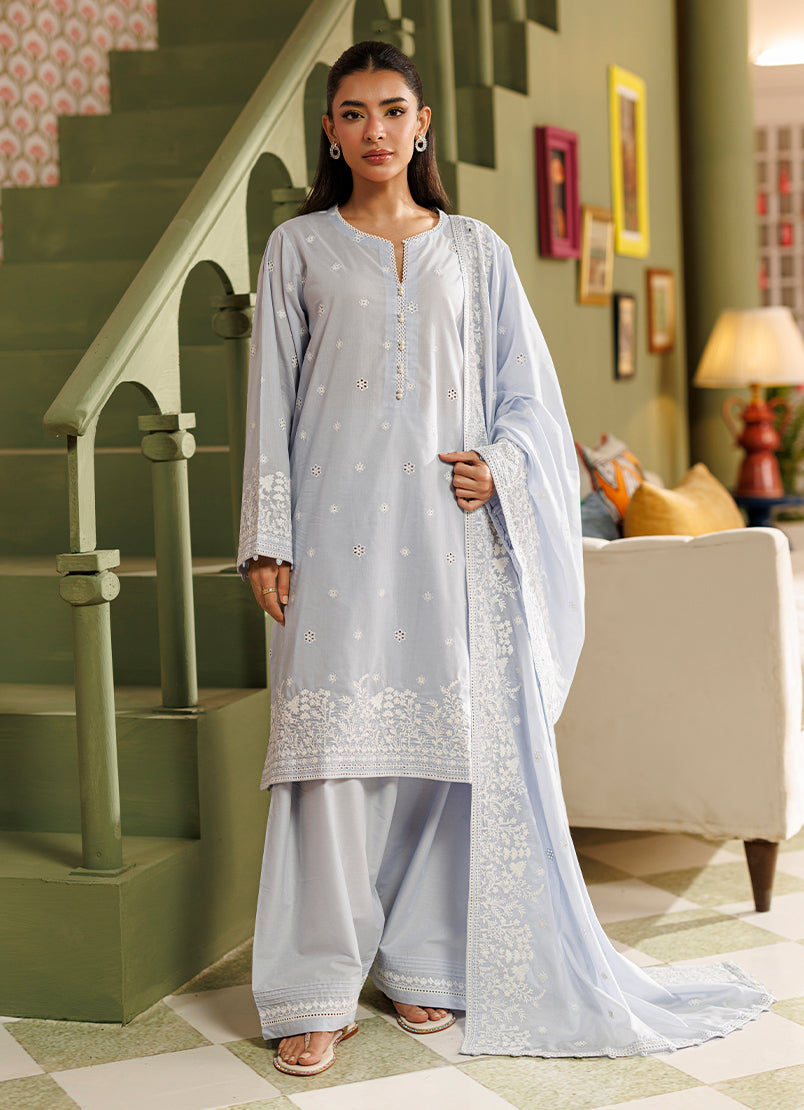 Embroidered 3 PC Suit