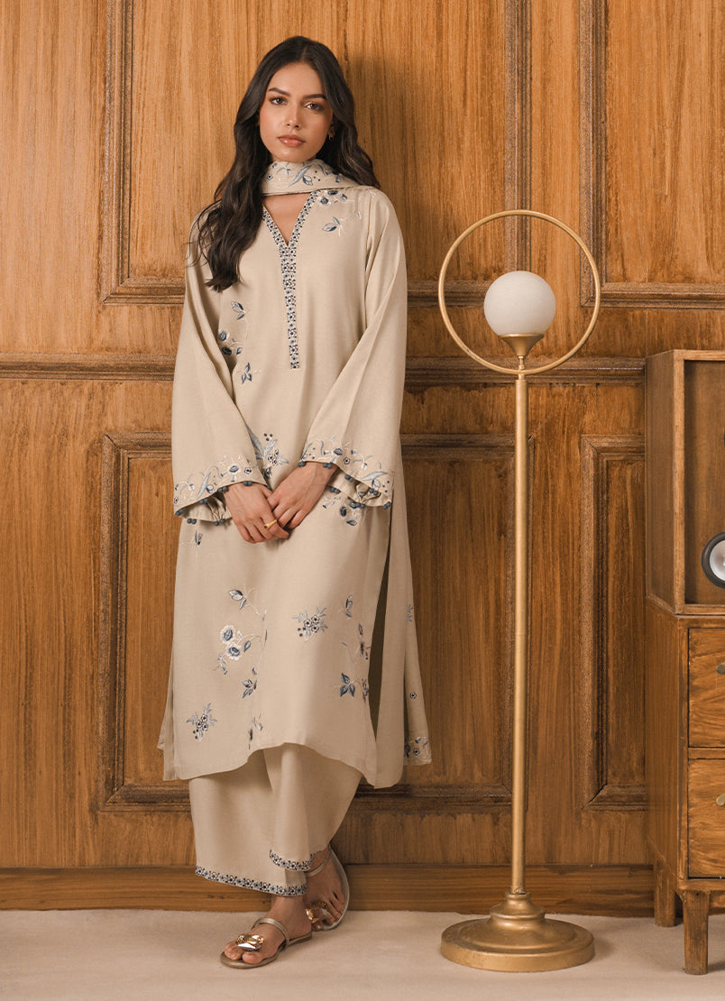 3 PC Embroidered Suit