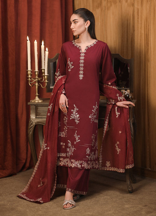 3 PC Embroidered Suit