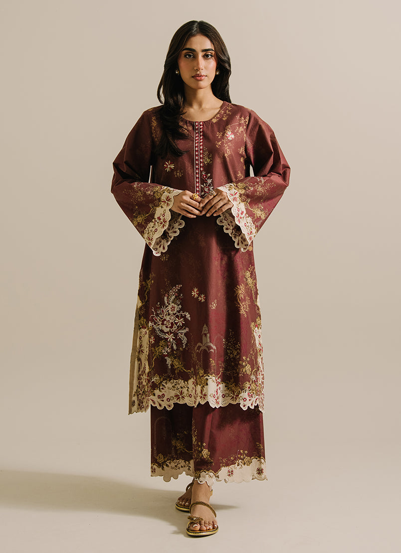 Printed Embroidered CO-ORD Set