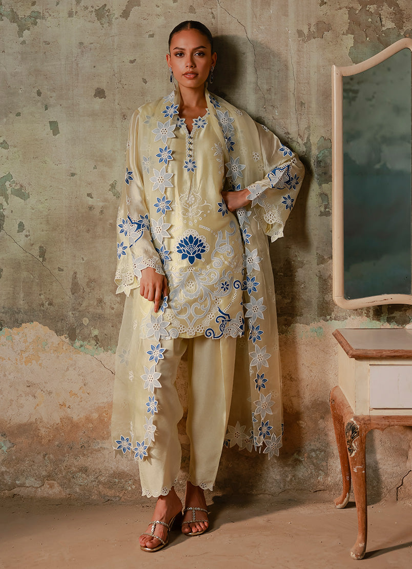 Embroidered 3 PC Suit