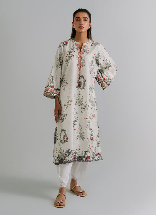 Printed Embroidered Kurta