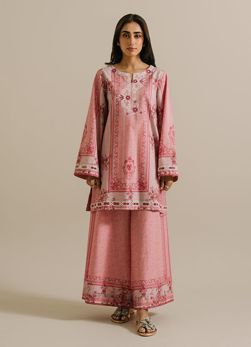 Printed Embroidered CO-ORD Set