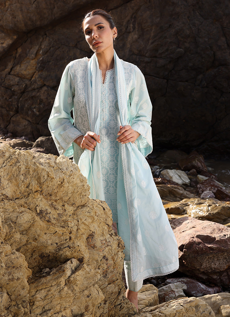 3 PC Embroidered Suit