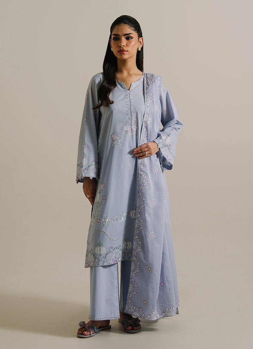 3PC Embroidered Suit