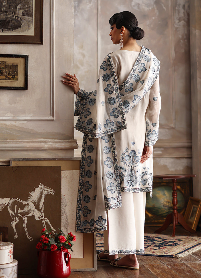 3PC Embroidered Suit