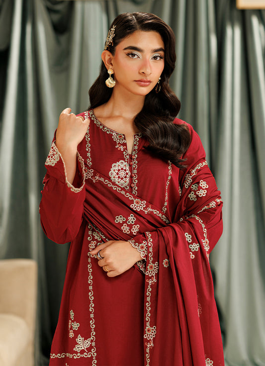 Embroidered 3 PC Suit